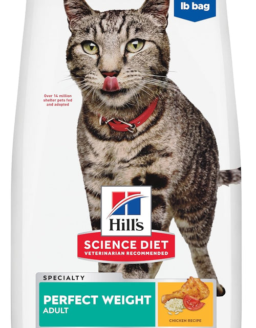 Load image into Gallery viewer, Dry Cat Food, Adult, Perfect Weight for Healthy Weight &amp; Weight Management, Chicken Recipe, 3 Lb. Bag
