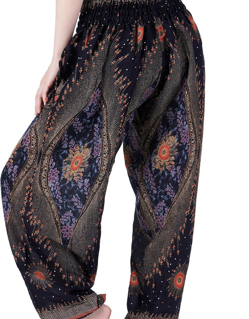 Load image into Gallery viewer, Women'S Smocked Waist Boho Flowy Yoga Harem Pants Hippie Clothes

