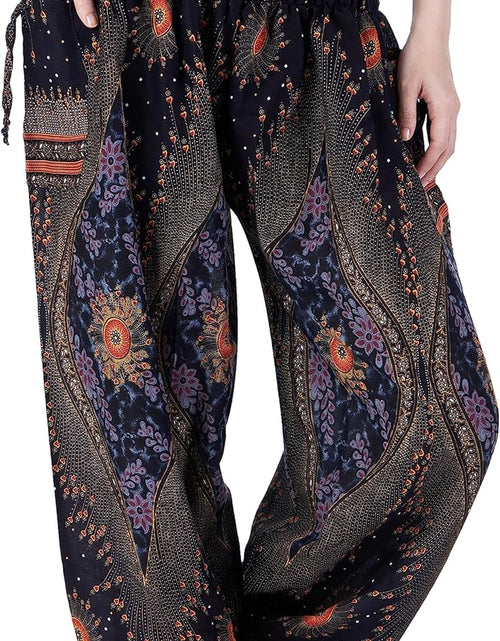 Load image into Gallery viewer, Women'S Smocked Waist Boho Flowy Yoga Harem Pants Hippie Clothes
