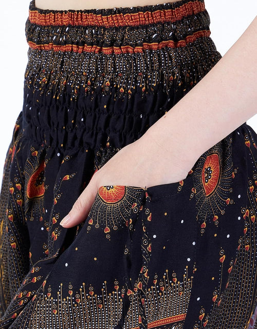 Load image into Gallery viewer, Women'S Smocked Waist Boho Flowy Yoga Harem Pants Hippie Clothes
