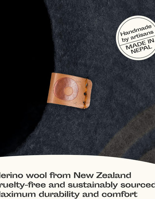 Load image into Gallery viewer, Premium Cat Bed Cave (Large) - Eco Friendly 100% Merino Wool Beds for Cats and Kittens
