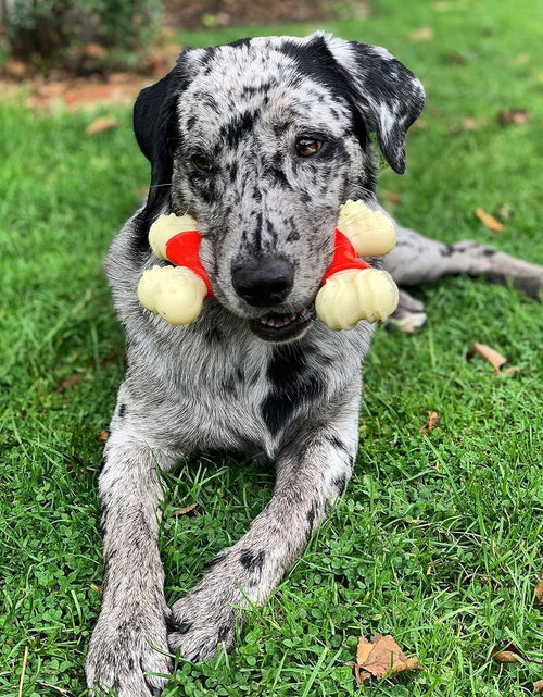 Load image into Gallery viewer, Double Bone Power Chew Toy for Dogs, Dog Toys for Aggressive Chewers, Bacon Flavor, X-Large - 50+ Lbs, 1 Count
