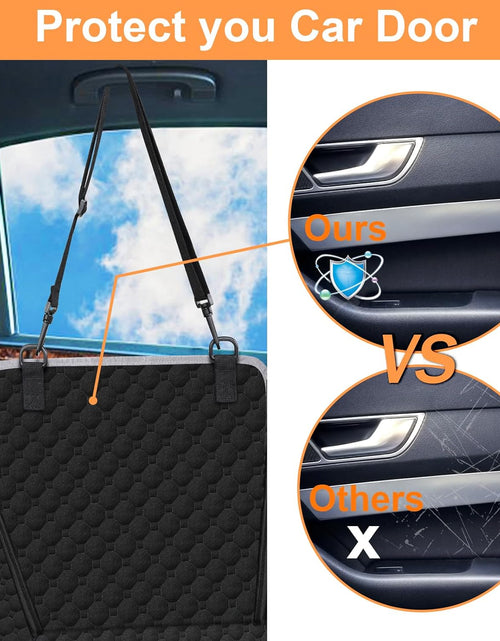 Load image into Gallery viewer, Dog Car Seat Cover for Back Seat, 2026 Upgraded 600D Heavy Duty Waterproof &amp; Scratch-Resistant Dog Hammock for Car, Back Seat Pet Cover for Dogs with Sedan, Trucks and Suvs, Standard, Black
