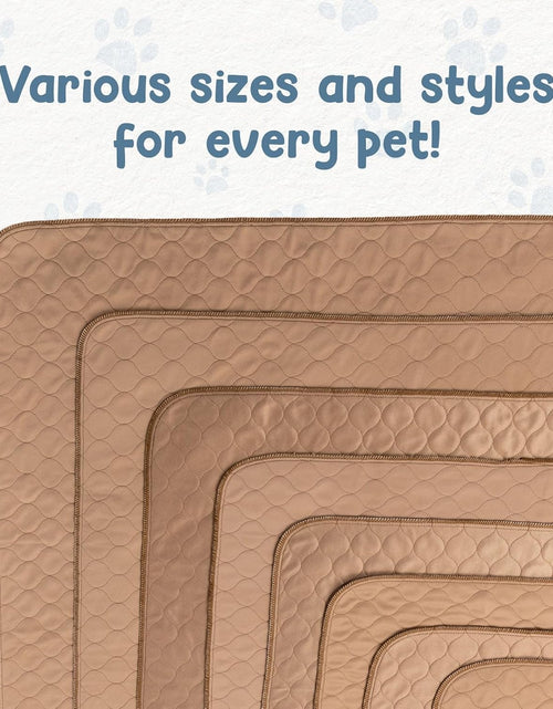 Load image into Gallery viewer, Reusable Dog Pee Pads - Dogs Waterproof Training Pads - Washable &amp; Sanitary - Rounded Corners - Laminated, Lightweight, Durable - Pet Essentials Puppy Training, Whelping - 60" X 60"
