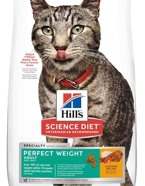 Load image into Gallery viewer, Dry Cat Food, Adult, Perfect Weight for Healthy Weight &amp; Weight Management, Chicken Recipe, 3 Lb. Bag
