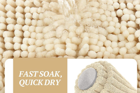 Dog Door Mat Absorpmax Dog Rug for Muddy Paw, Mat for Muddy Paw Door Indoor Floor Entryway, Waterproof Washable & Water Absorbent Dirt Trapper, 31" × 20", Beige