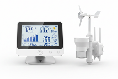 SmartWeather Pro™ – WiFi Wireless Indoor & Outdoor Weather Station with Rain, Wind & Temp Monitoring