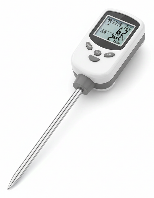 Load image into Gallery viewer, SmartGrow 4-in-1 Digital Soil Meter – Moisture, pH, Temperature &amp; Sunlight Intensity

