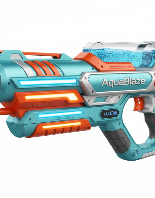 Load image into Gallery viewer, AquaBlaze Electric Water Blaster LED Power Squirt Gun for Epic Summer Battles

