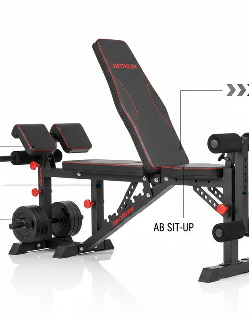 Load image into Gallery viewer, Multi-Functional FID Weight Bench - Hyper Back Extension, Roman Chair, Ab Sit-Up, Incline Decline Flat Bench
