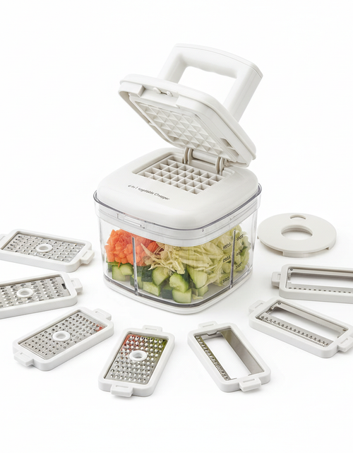 Load image into Gallery viewer, ChopMaster 6-in-1 Manual Vegetable Chopper – Ultimate Kitchen Slicer
