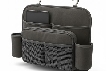 Premium Suede Double Hook Car Seat Organizer – Luxury Storage for Changan Models