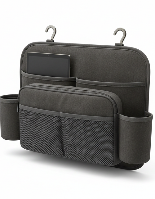 Load image into Gallery viewer, Premium Suede Double Hook Car Seat Organizer – Luxury Storage for Changan Models
