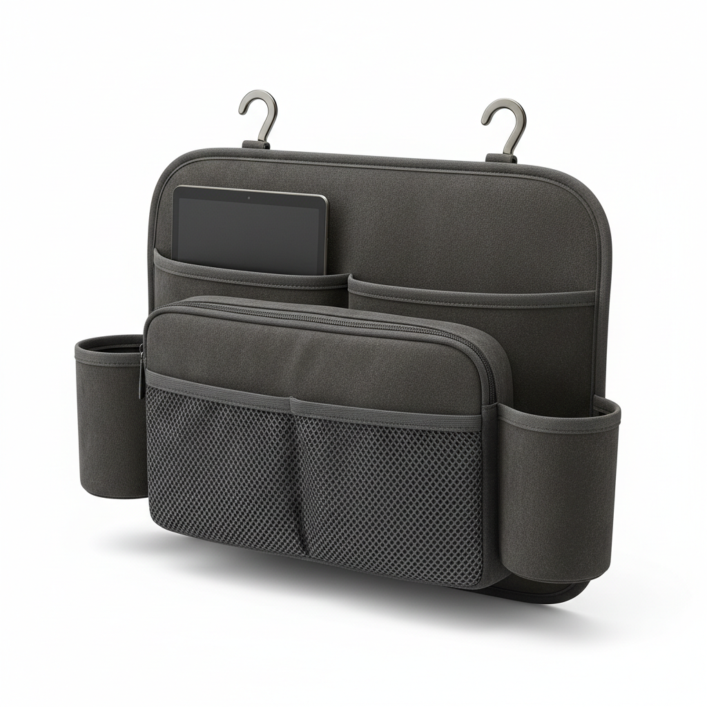 Premium Suede Double Hook Car Seat Organizer – Luxury Storage for Changan Models