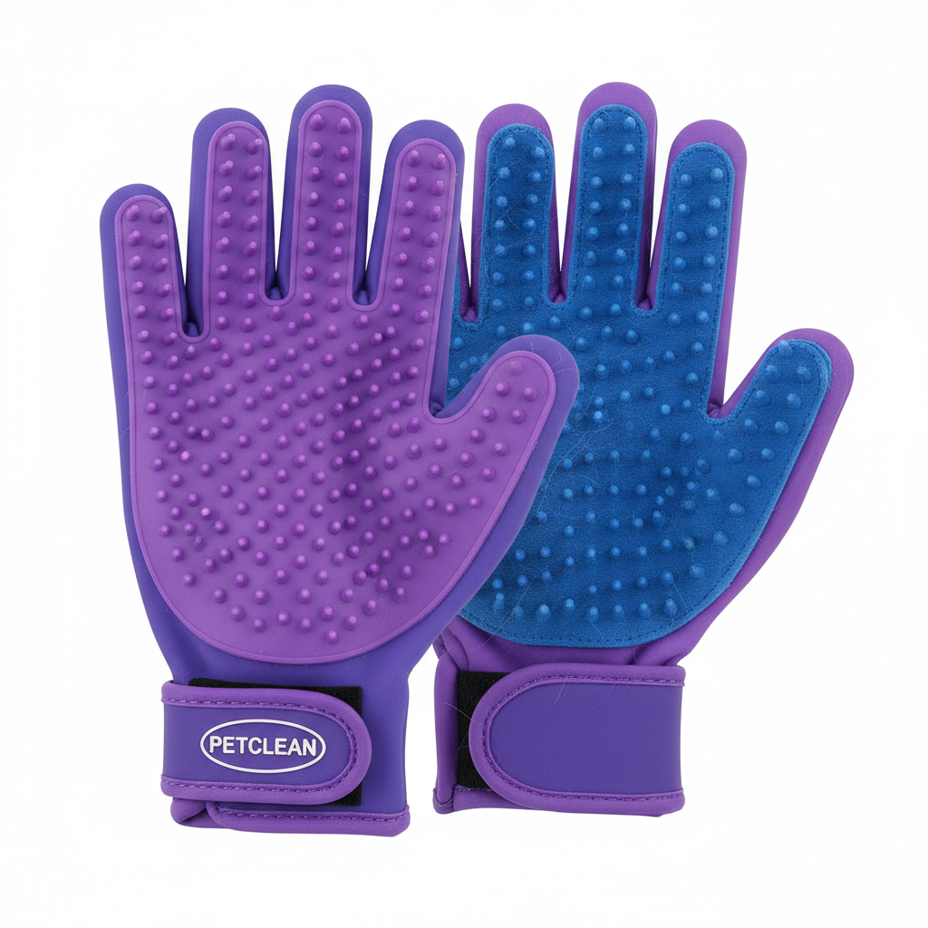 FurGone Duo Gloves – Double-Sided Electrostatic Pet Hair Removal & Grooming Gloves