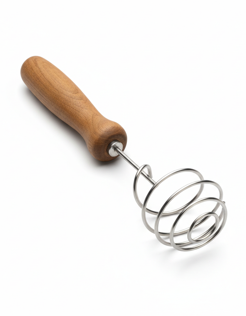 Load image into Gallery viewer, Baker's Best Danish Dough Whisk – Dutch-Style Stainless Steel Hand Mixer
